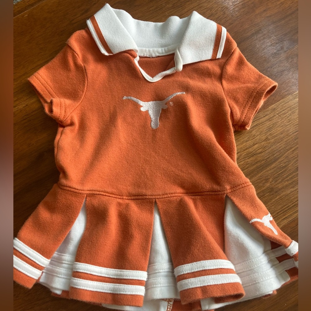 UT Texas longhorns cheerleader dress 9 months
